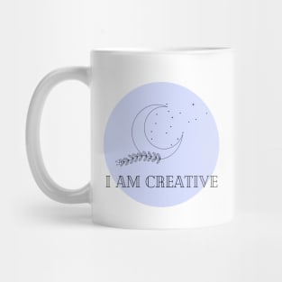 Affirmation Collection - I Am Creative (Blue) Mug